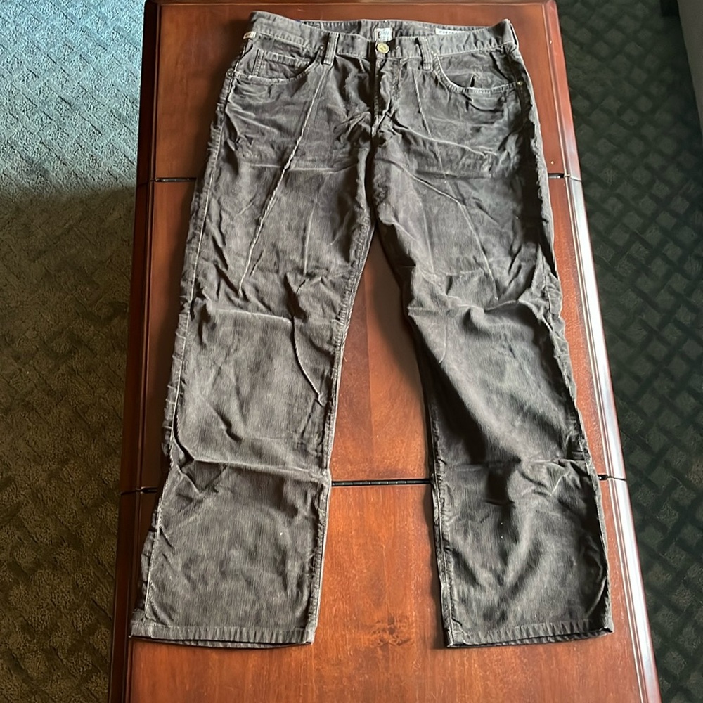 Men’s Citizens of Humanity brown corduroy pants size 34